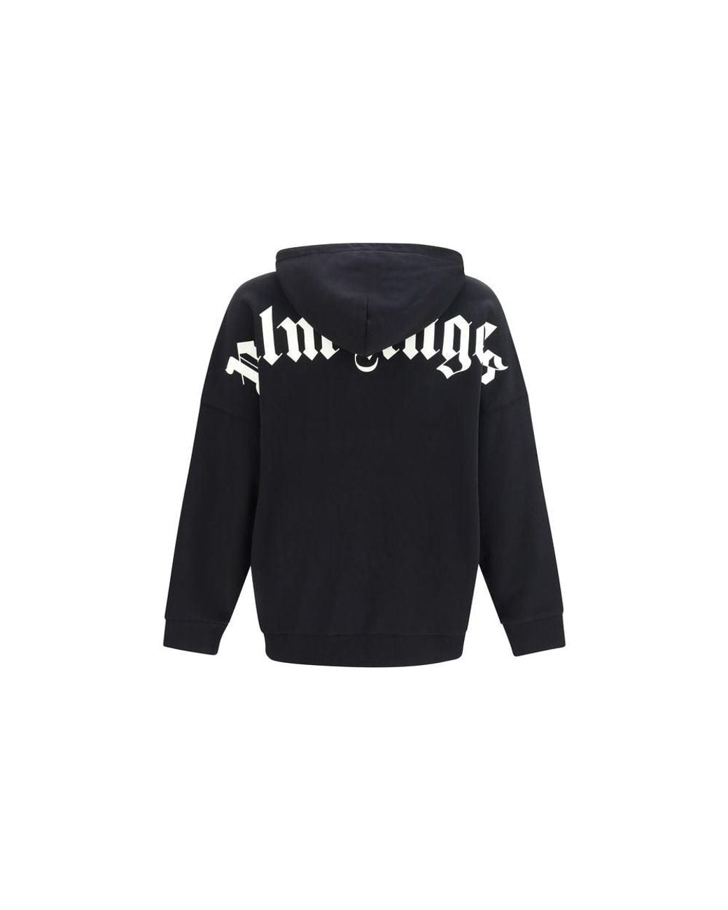 Palm Angels Blue Black Cotton Sweatshirt for men