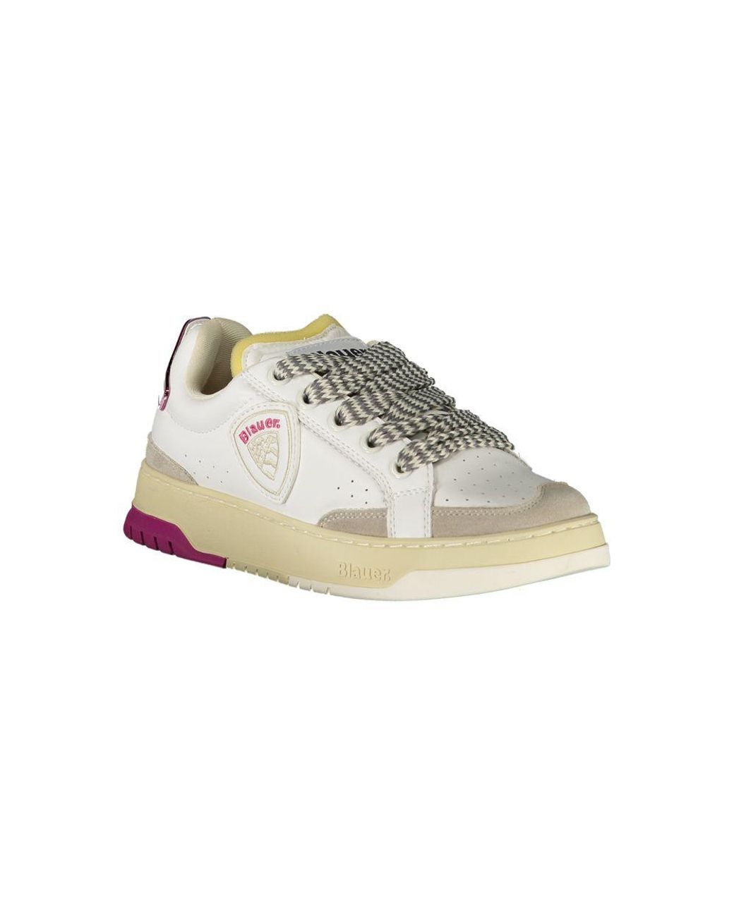 Blauer White Leather Sneaker