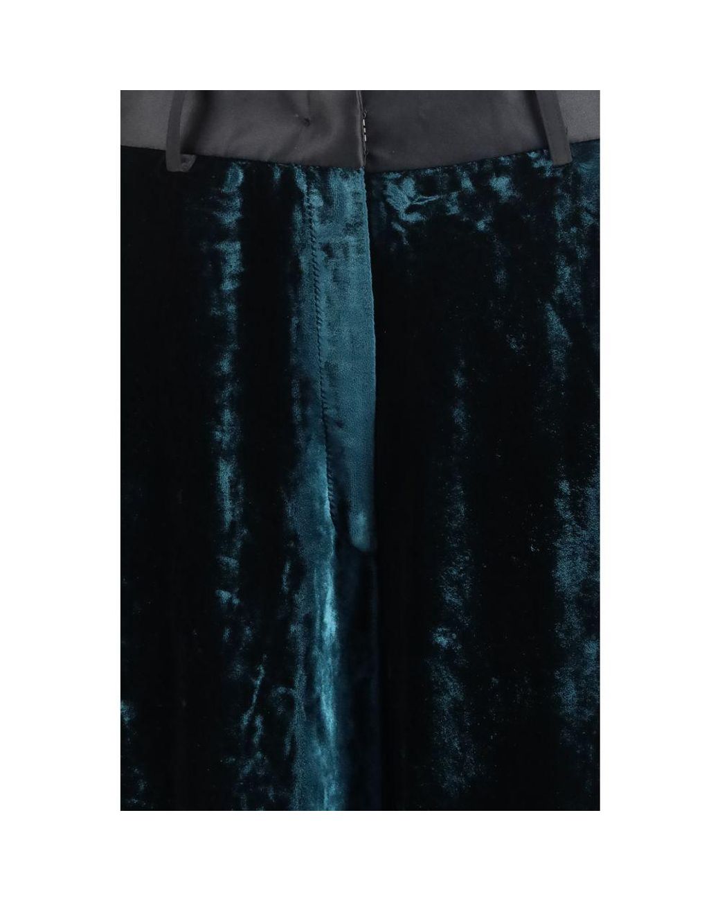 Forte_forte Blue Bicolor Viscose Dress Pants