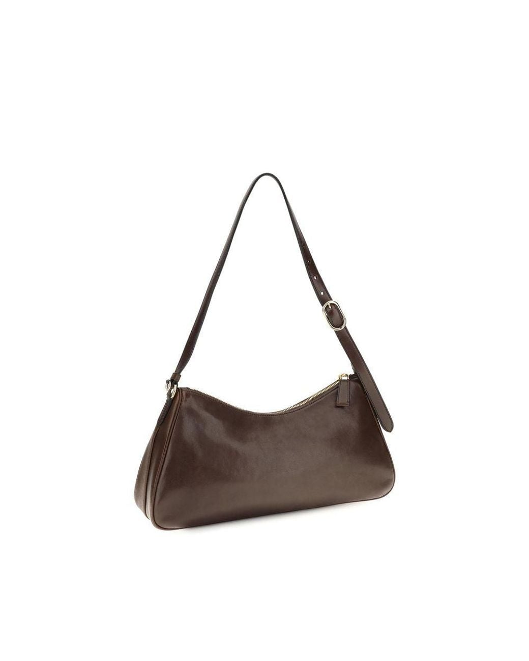 Prada Brown Calf Leather Bos Taurus Shoulder Bag