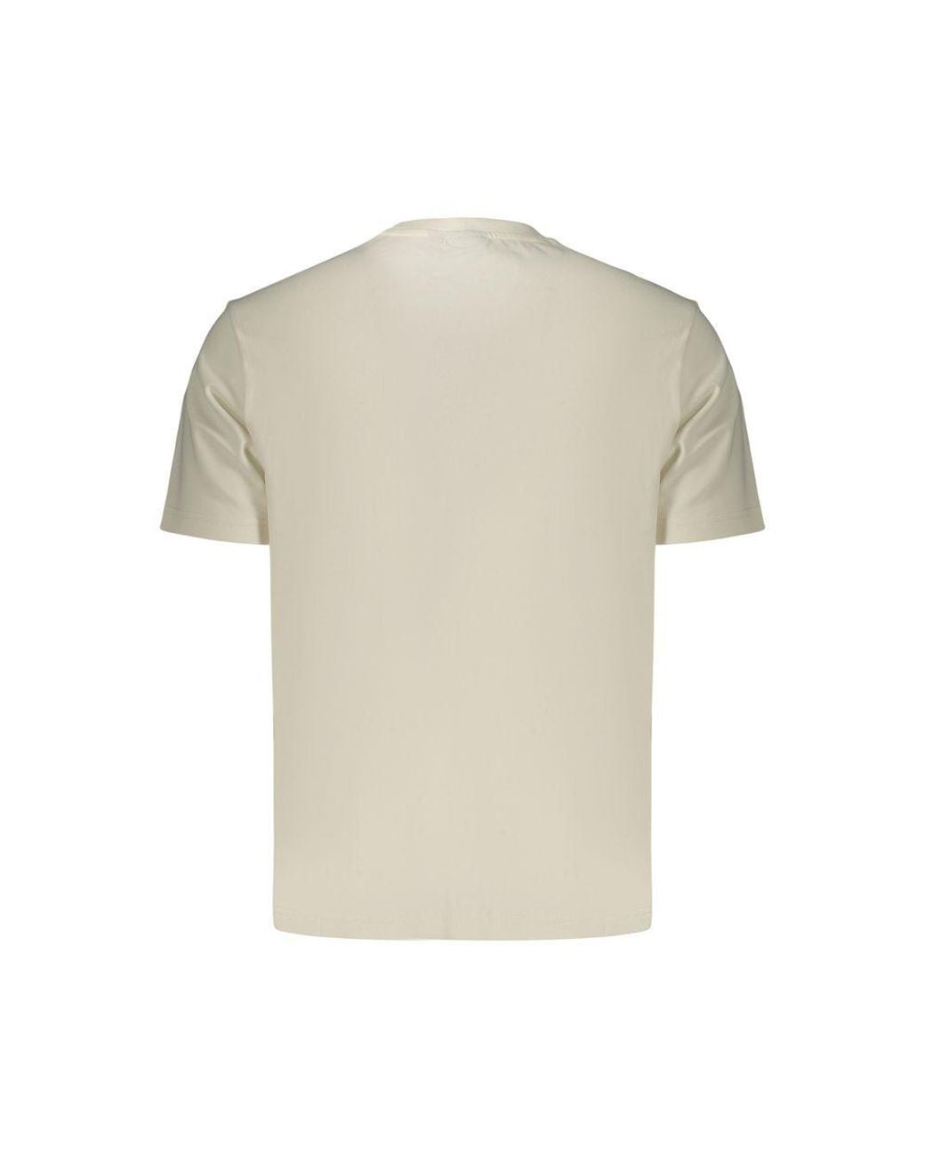 Napapijri Natural White Cotton Men's T for men