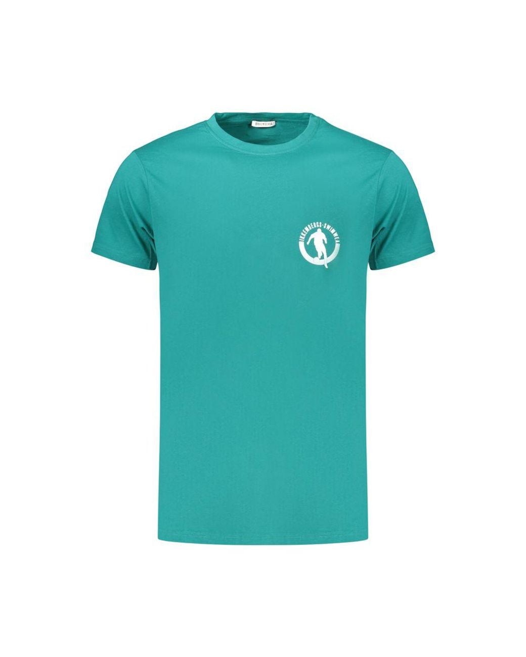 Bikkembergs Blue Green Cotton Men's T for men