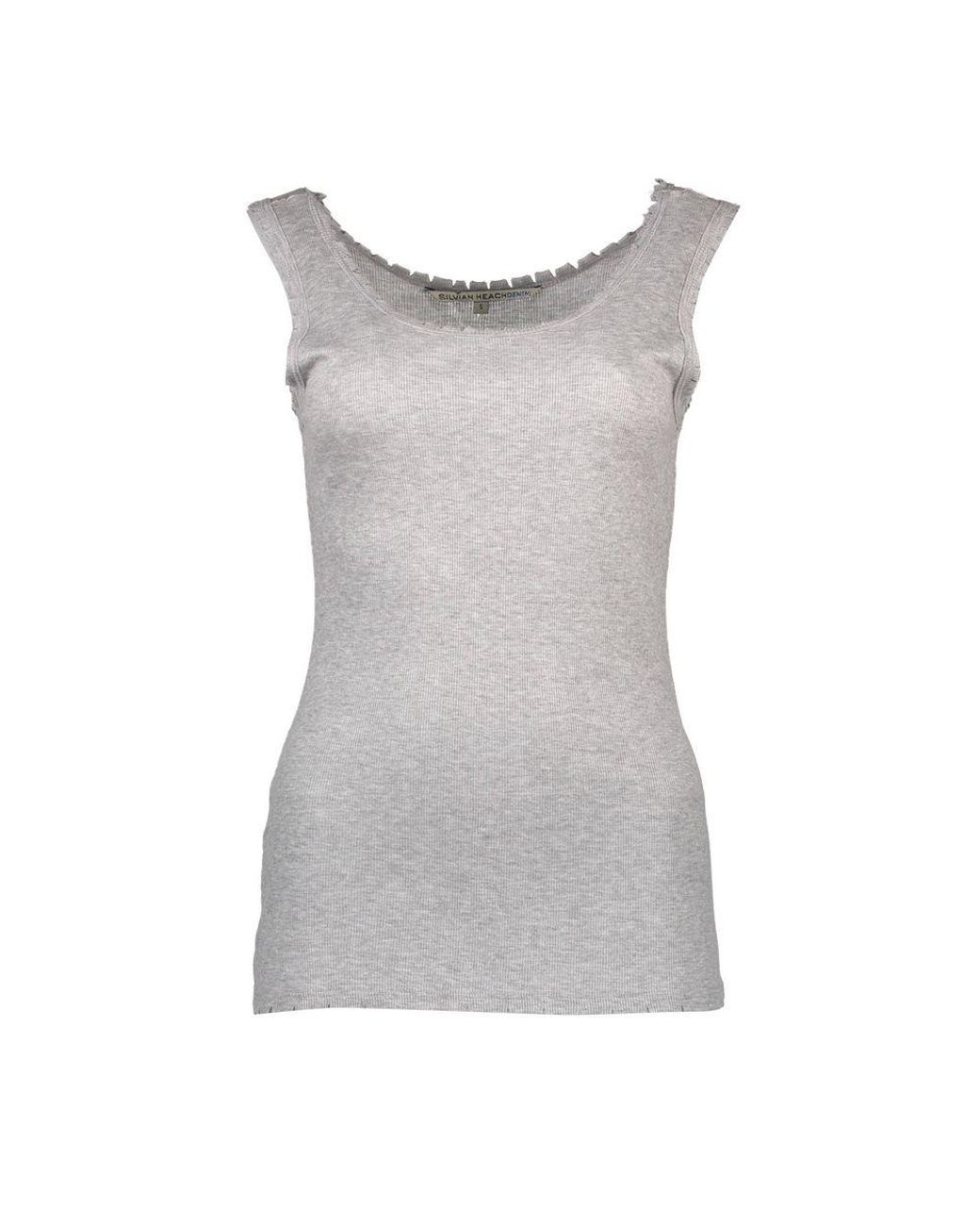 Silvian Heach Gray Grigio Viscosa T for men