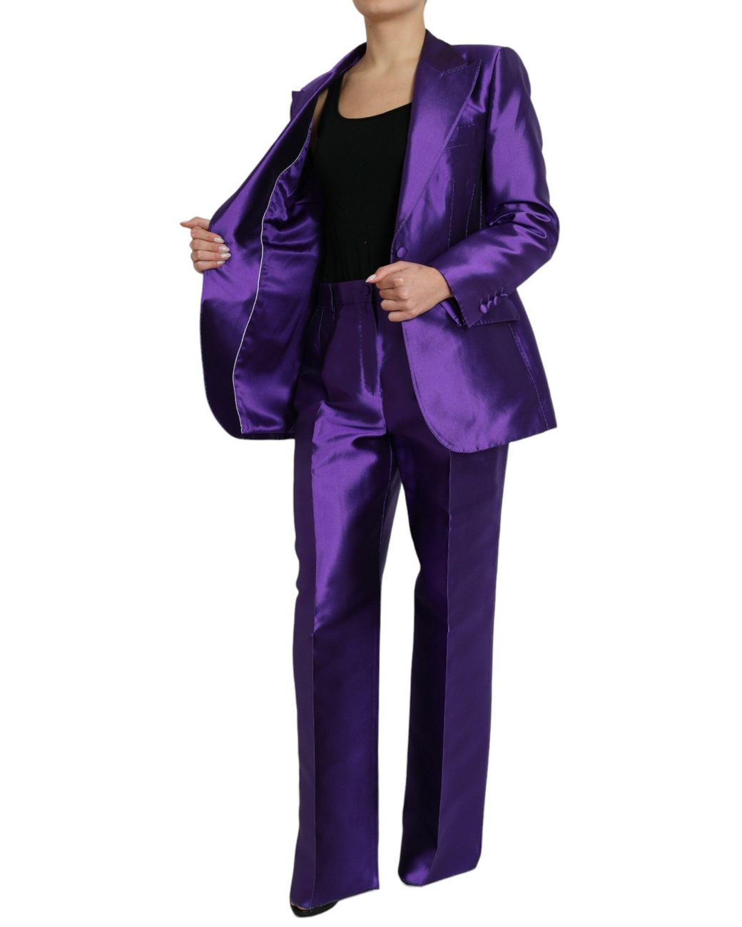 【VIP価格】DOLCE & GABBANA Dark Purple Silk Suit Dolce & Gabbana Purple Silk Slim Fit Formal 2 Piece Suit | Lyst