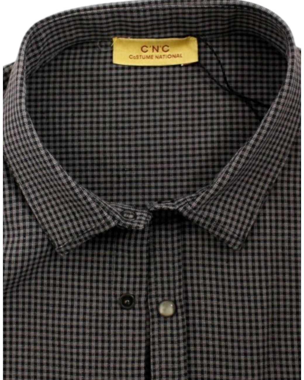 CoSTUME NATIONAL Gray Linen Casual Shirt for men