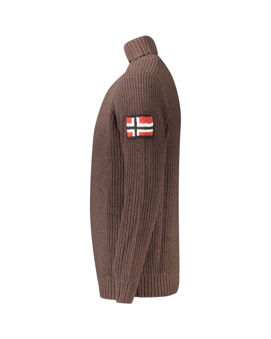 Norway 1963 Brown Acrylic Men's Sweater for men