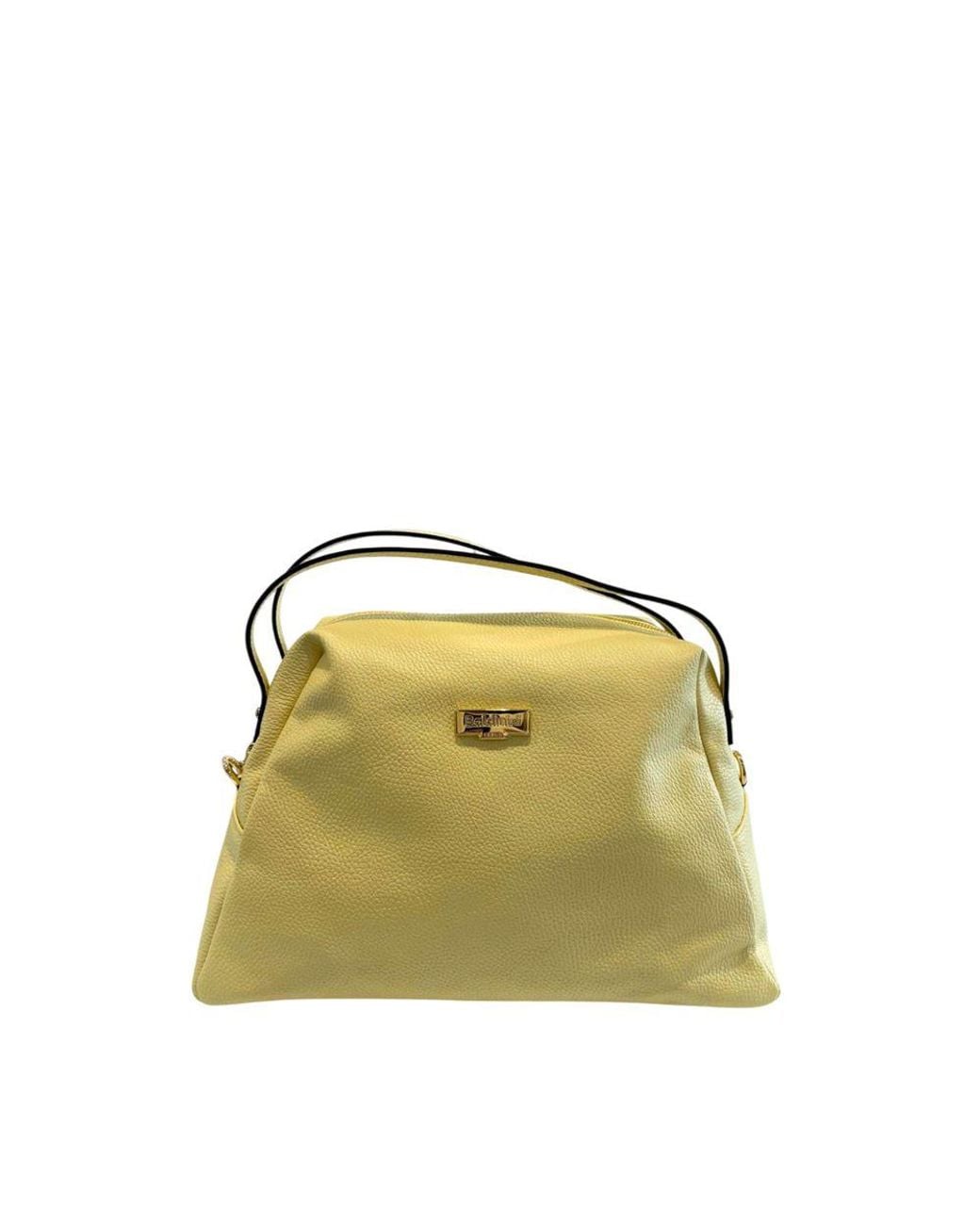 Baldinini Green Yellow Leather Shoulder Bag