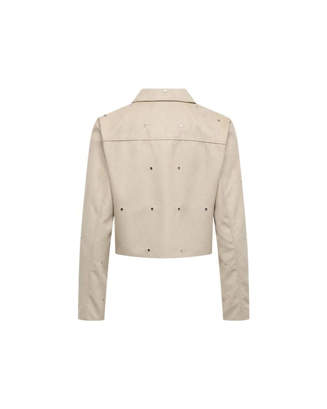 Jacqueline De Yong Natural Polyester Leather Jacket