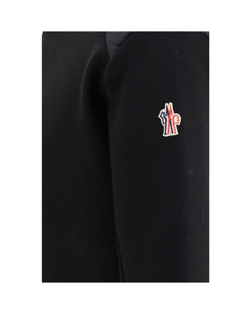 Moncler Black Wool Oves Aries Cardigan for men