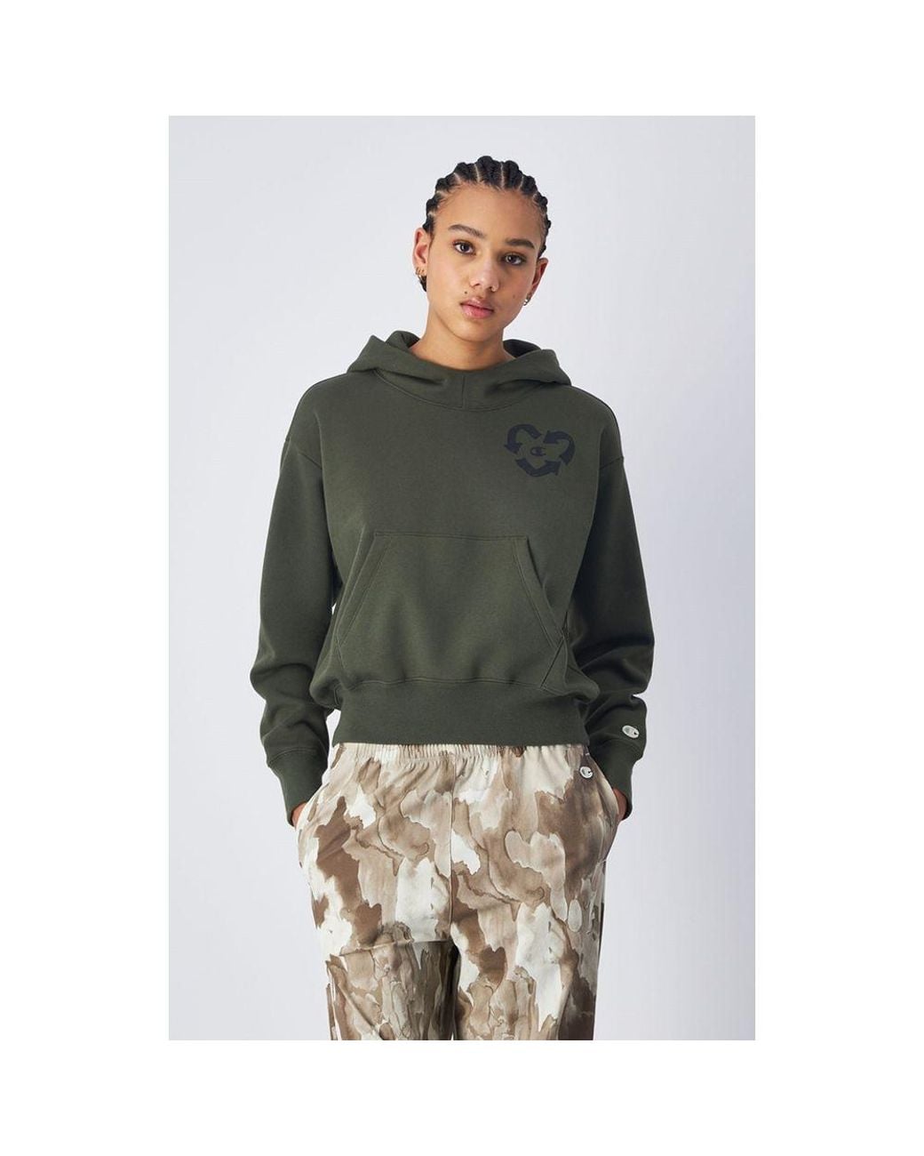 Champion Green Cotton Sweatshirt