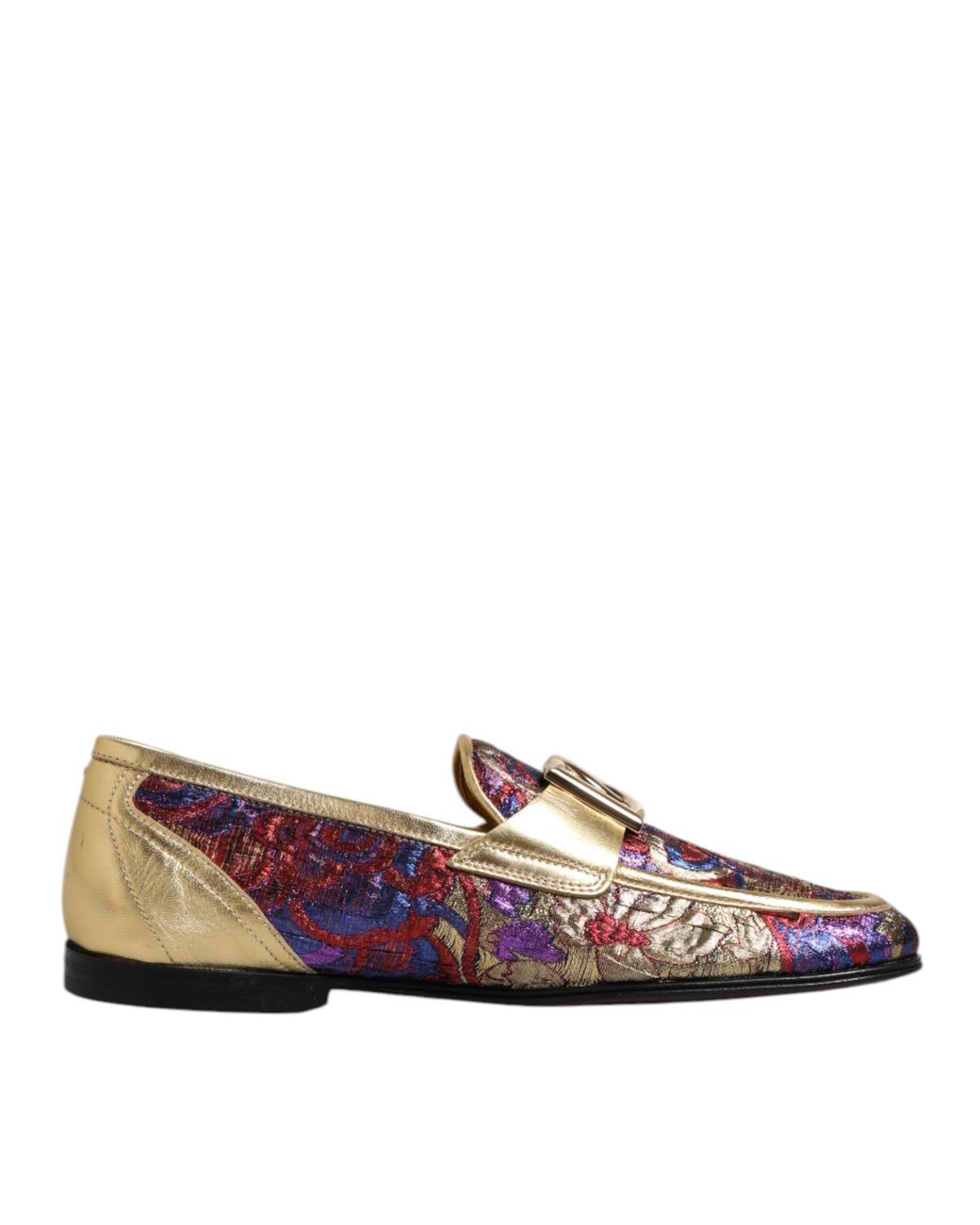 Dolce & Gabbana Multicolor Jacquard Slide-On Loafer Slippers Dolce & Gabbana Multicolor Jacquard Slide-On Loafer Slippers  main image 4