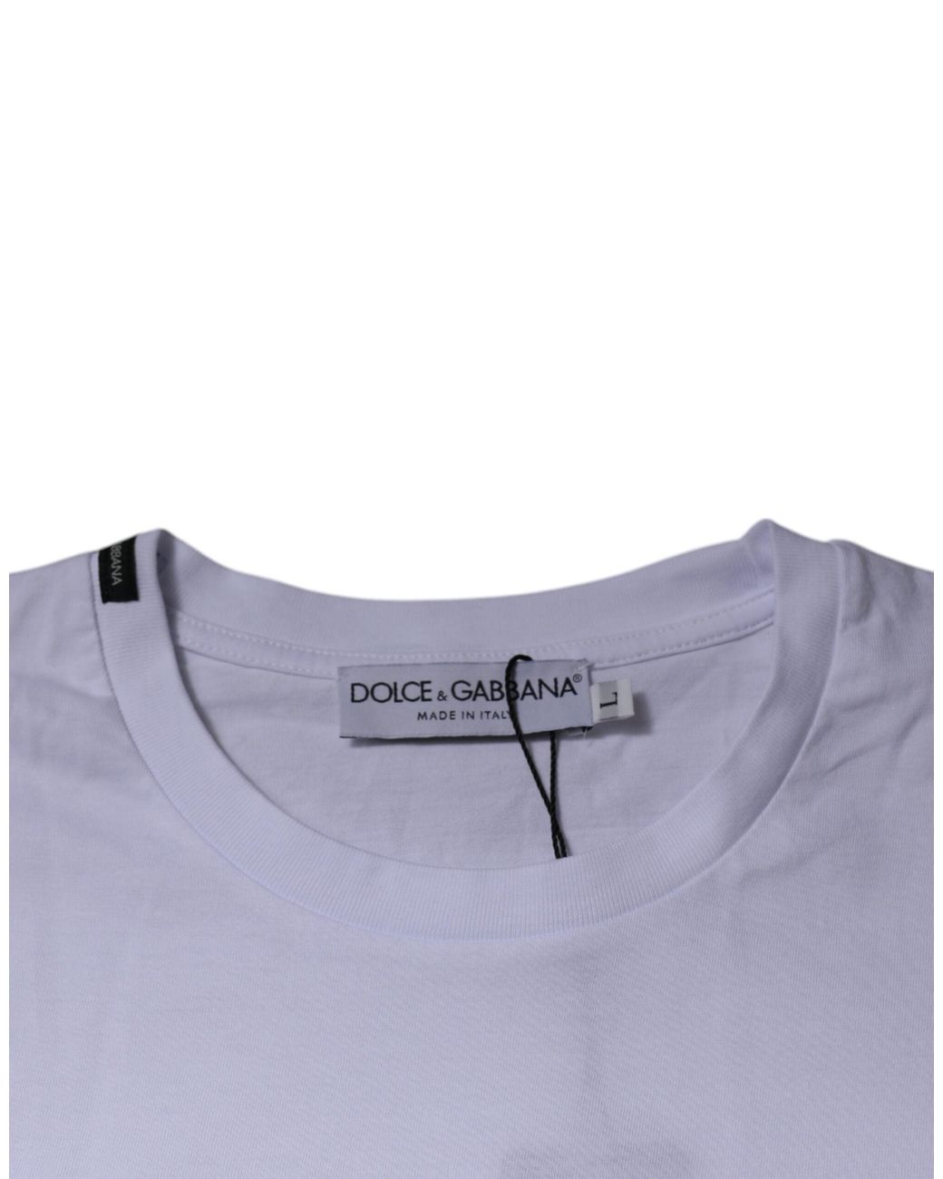 Dolce & Gabbana White Leopard Pocket Tshirt for men