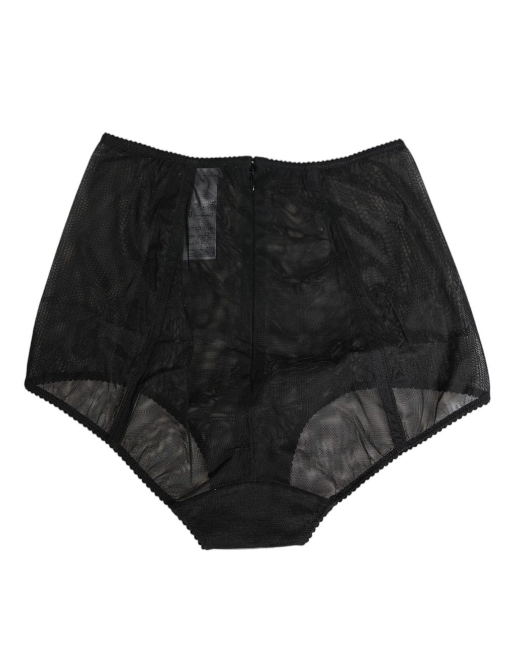 Dolce & Gabbana Black High Waist Mesh Sheer Shapewear Underwear Polyamide (Nylon) Clothing
