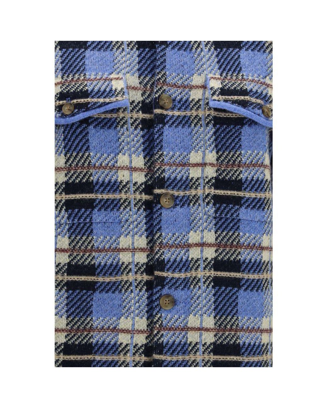 Guest In Residence Blue Cashmere Dress Shirt