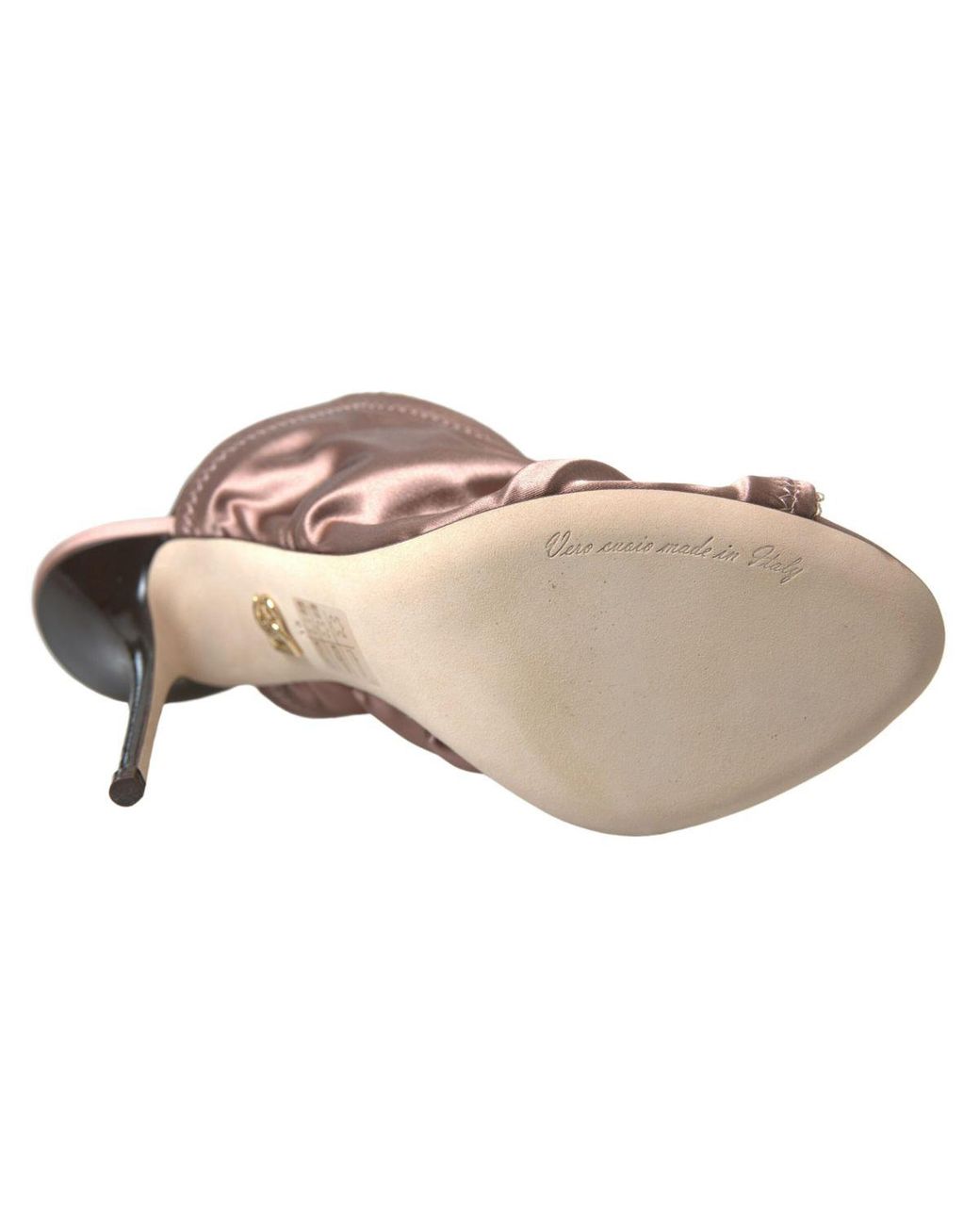 Dolce & Gabbana Brown Elegant Slingback Stiletto Heels