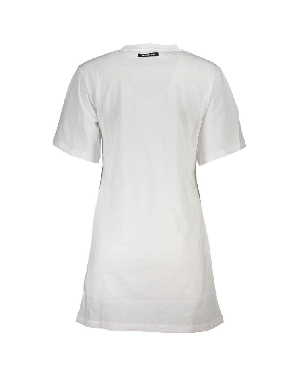 Roberto Cavalli White Cotton T-Shirt