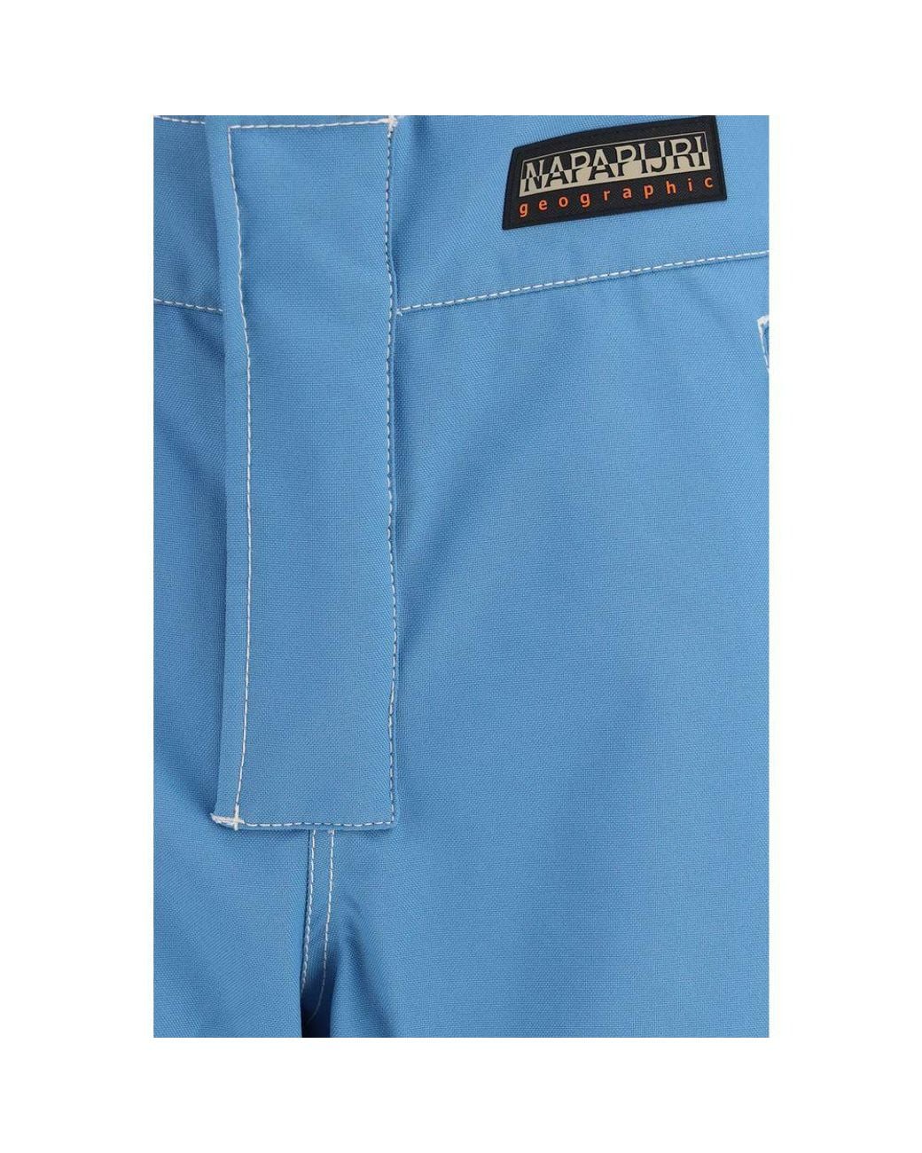 Napapijri Blue Polyester Athletic Pants for men