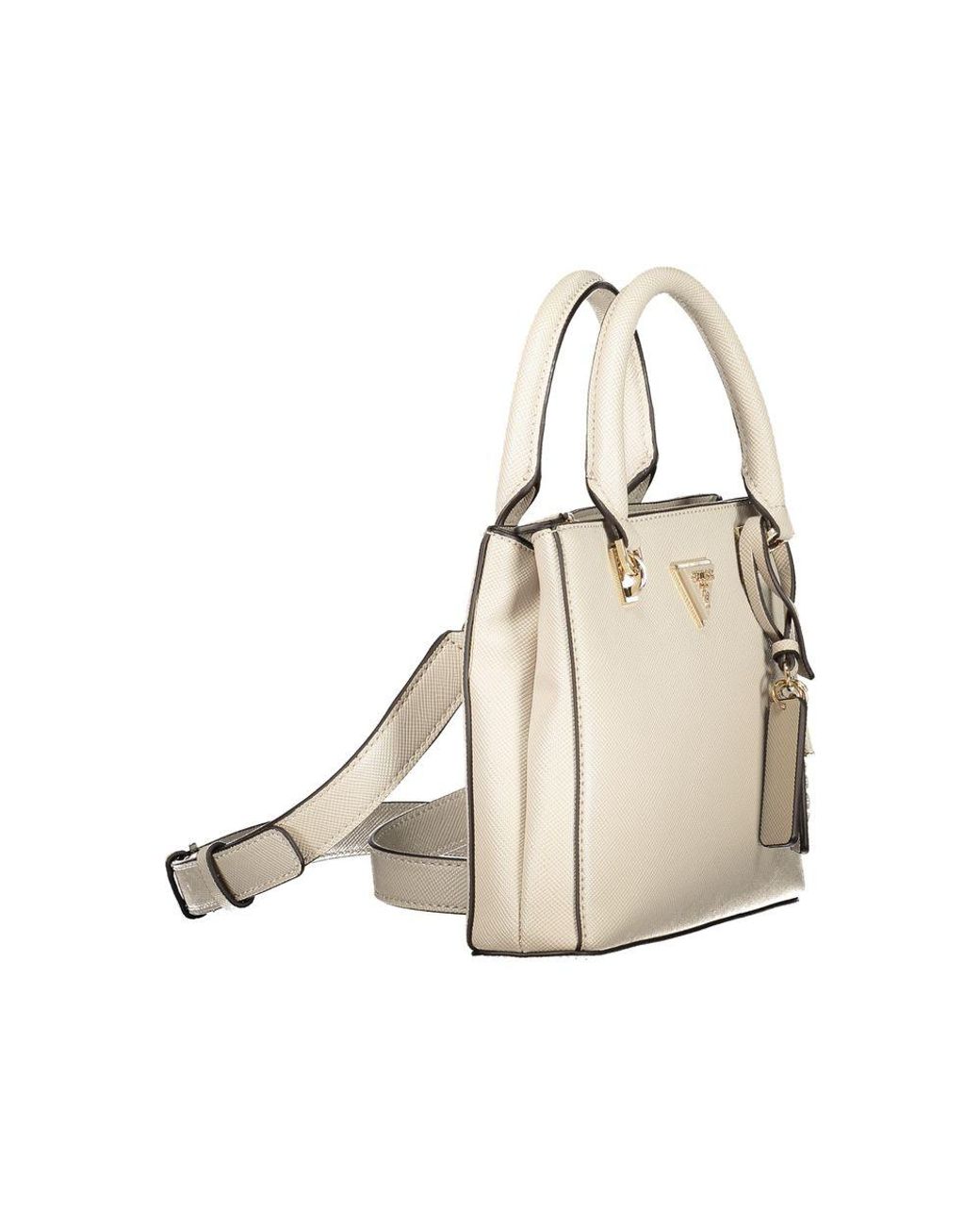 Guess Natural Beige Polyurethane Handbag