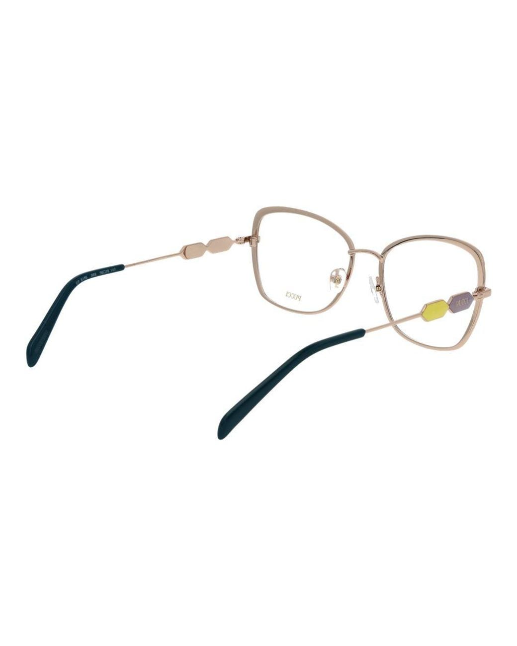 Emilio Pucci Metallic Metal Glasses (Frames)