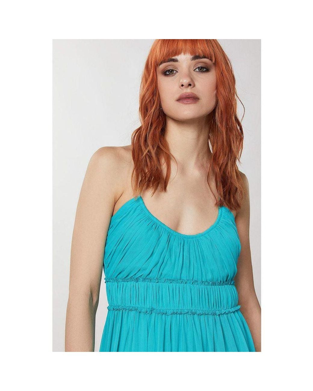 Patrizia Pepe Blue Polyester Casual Dress