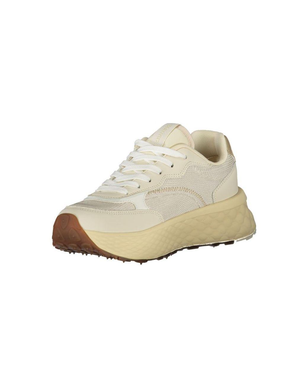 Blauer White Beige Leather Sneaker
