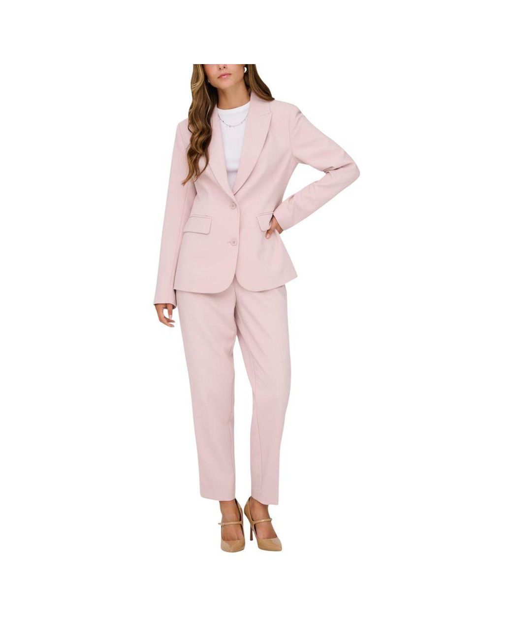 ONLY Pink Recycled Polyester Blazer