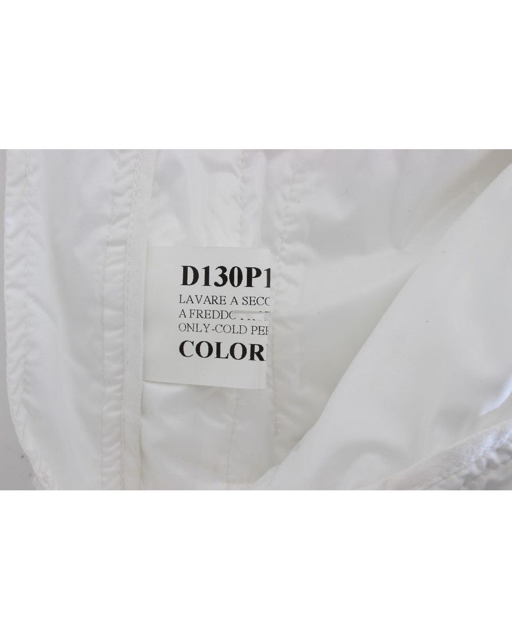 Ermanno Scervino White Nylon Padded Slim Fit Cargo Pants