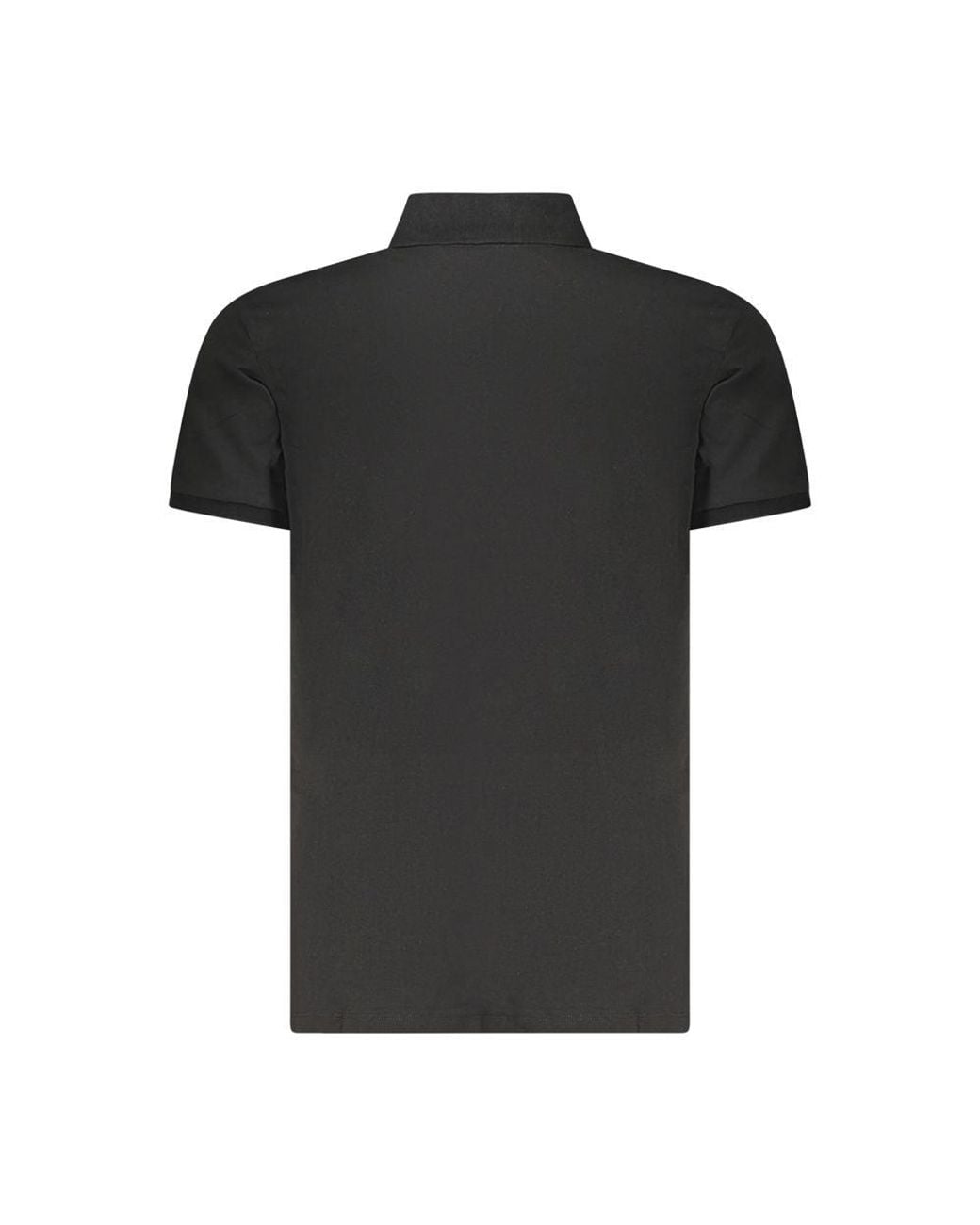 Calvin Klein Black Cotton Polo Shirt for men