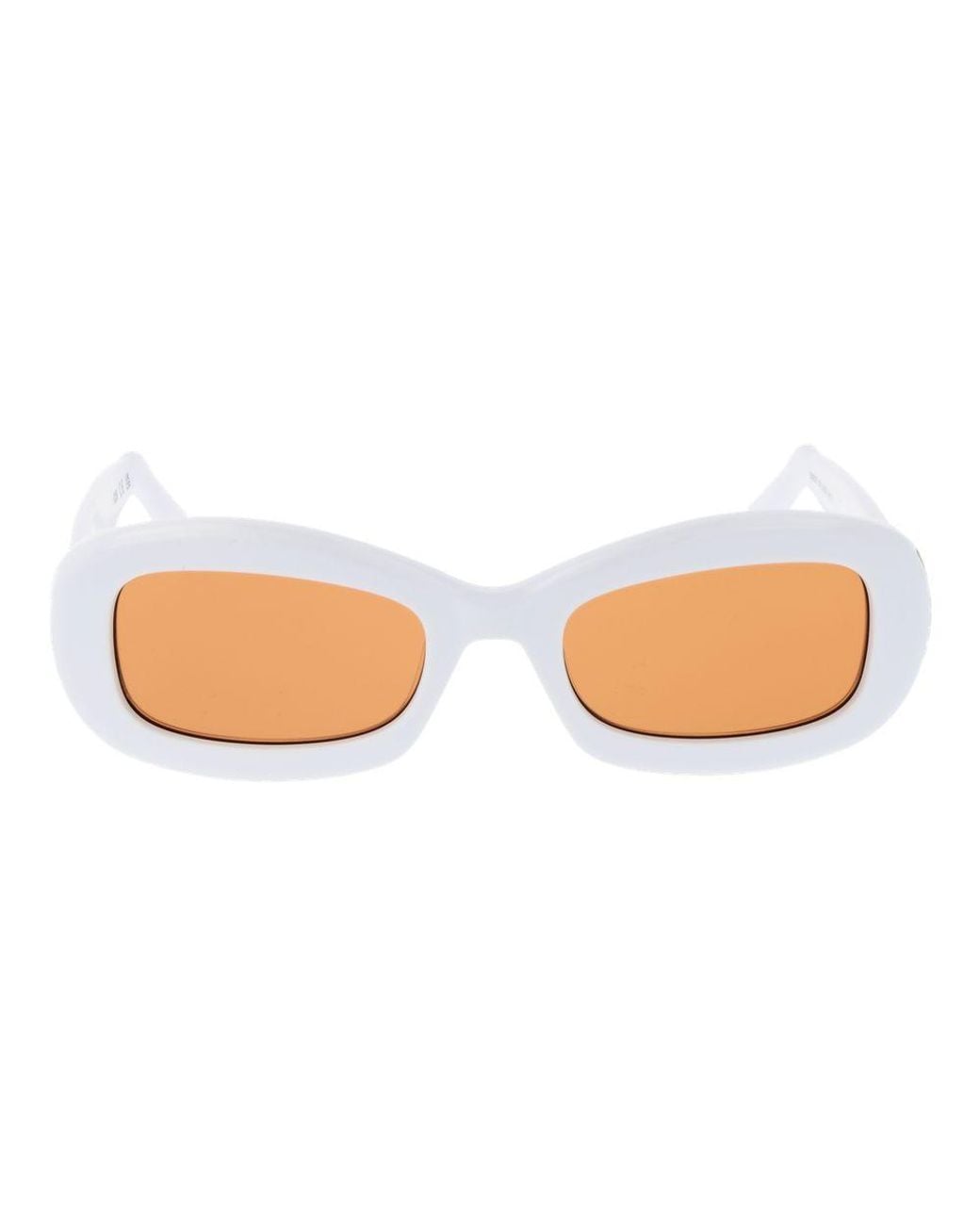 Gcds White Plastic Sunglasses