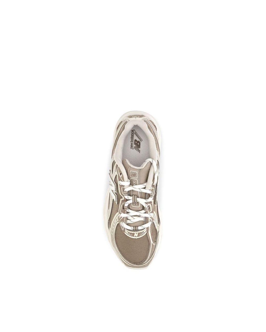 New Balance Natural Beige Fabric Athletic Sneakers