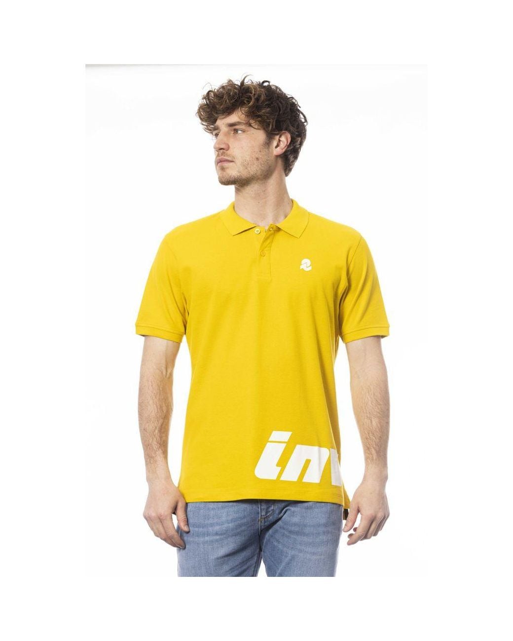 INVICTA WATCH Yellow Cotton Men Polo Shirt for men