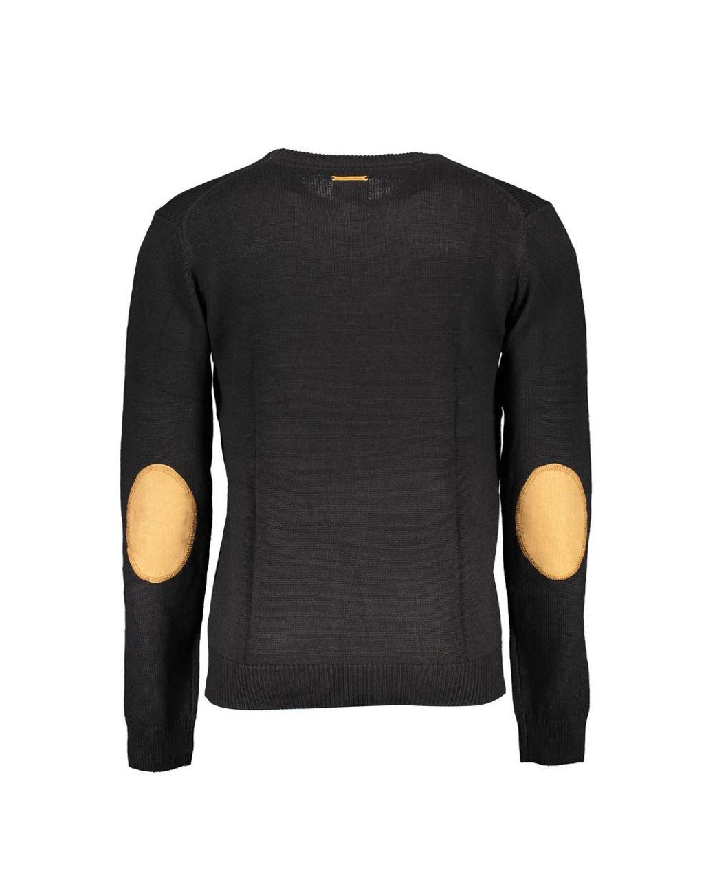 Gianmarco Venturi Black Cotton Men Sweater for men