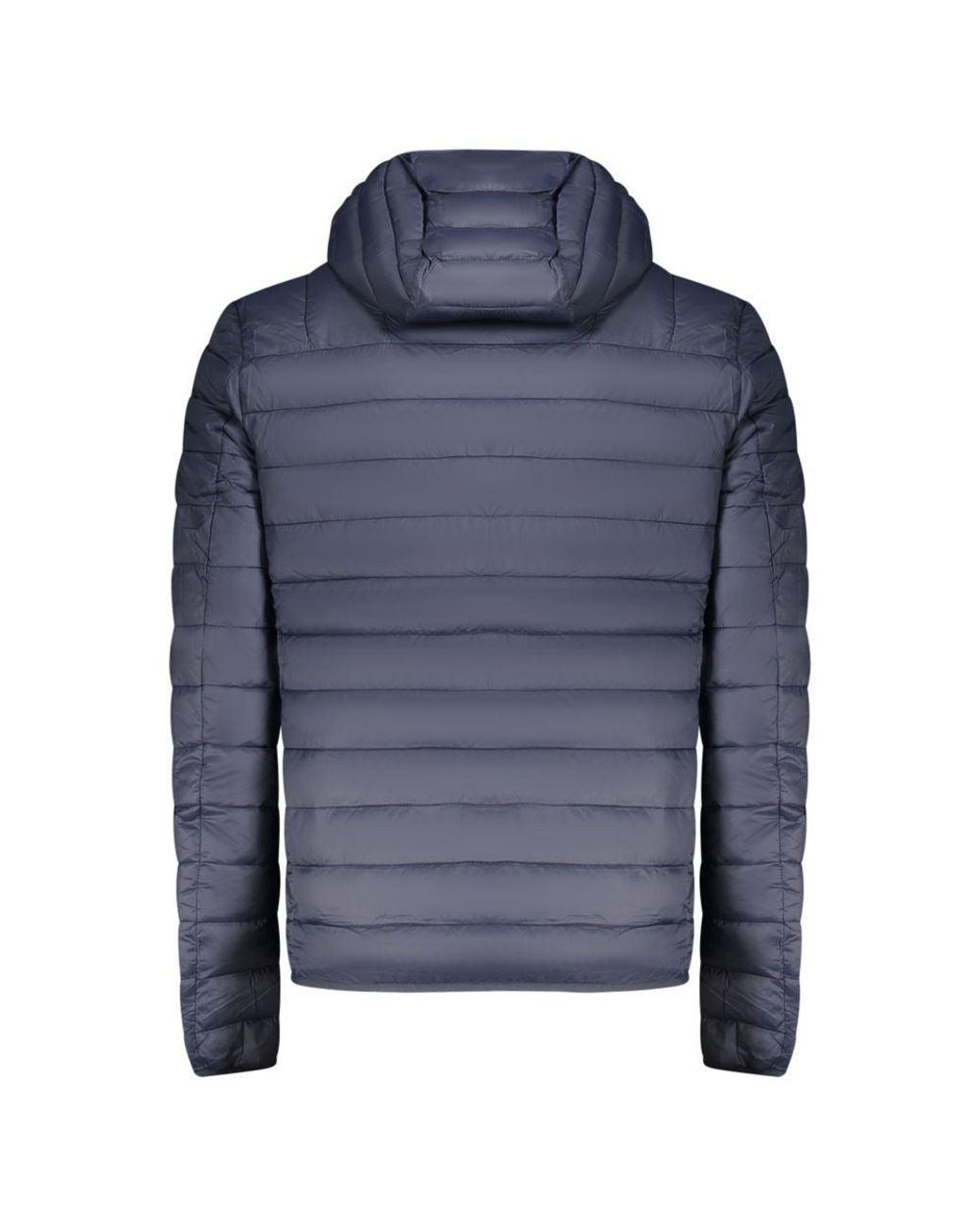 Roberto Cavalli Blue Padded Jacket Hooded Lightweight for men