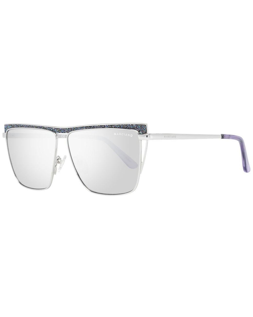 MARCIANO BY GUESS White Silver Metal Sunglasses for men
