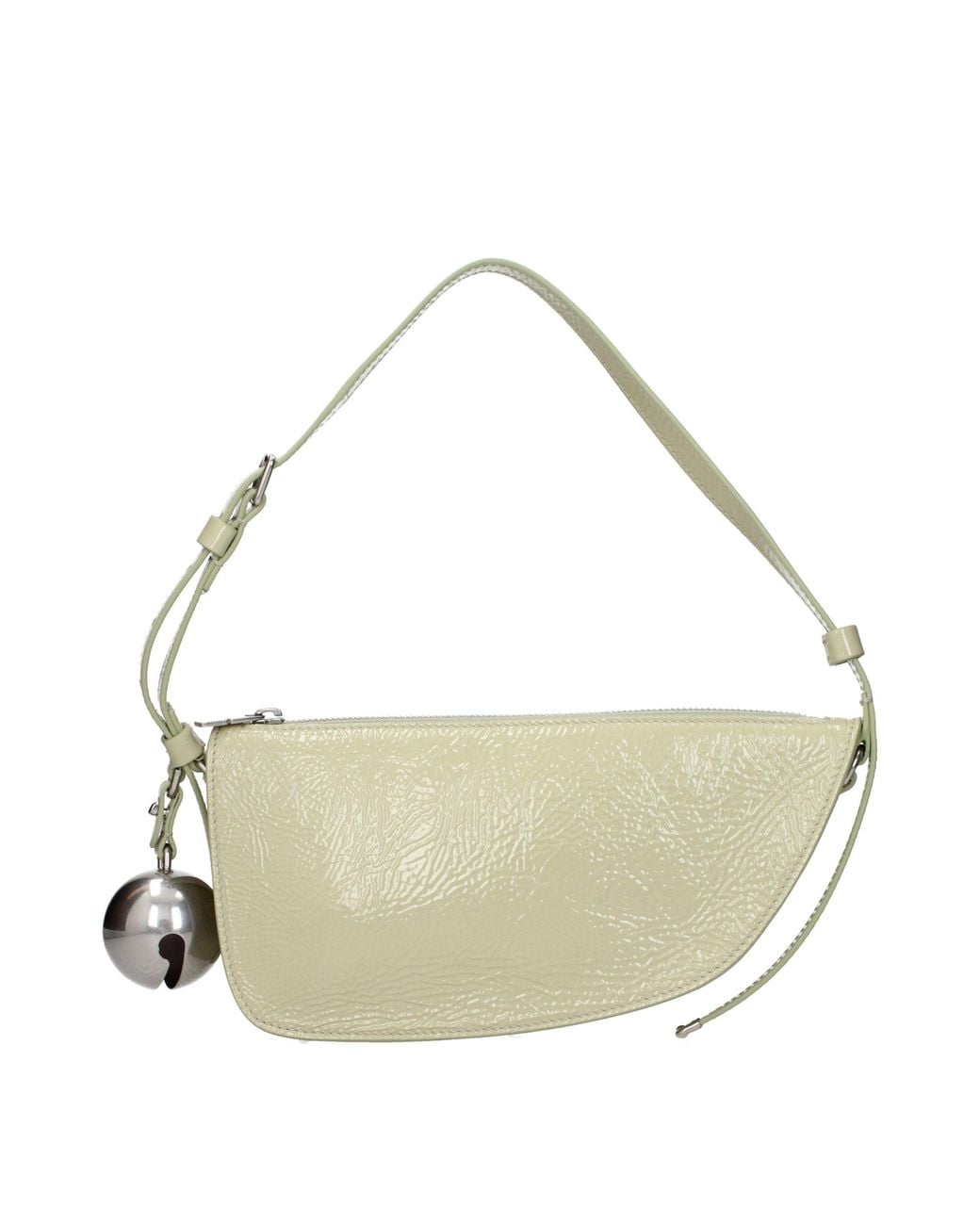 Burberry Metallic Green Leather Shoulder Bag