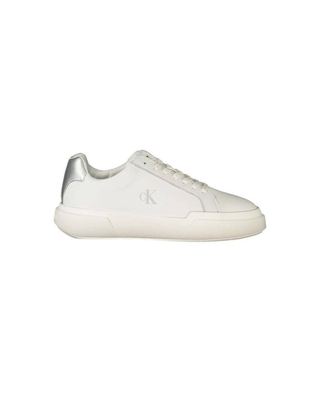 Calvin Klein White Bianco Polyurethane Sneaker