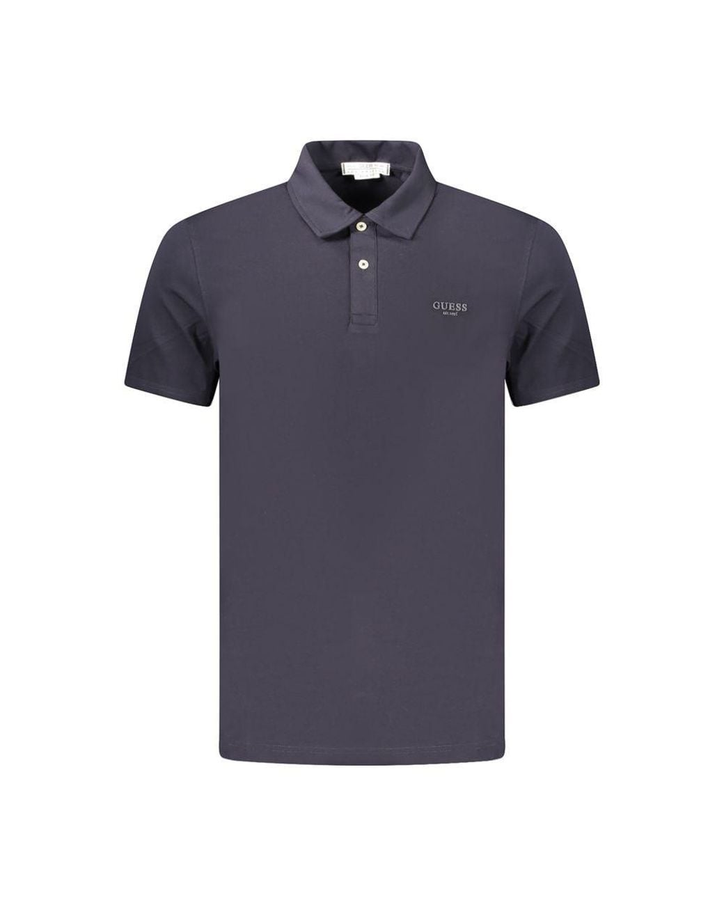 Guess Blue Cotton Mens Polo Shirt for men