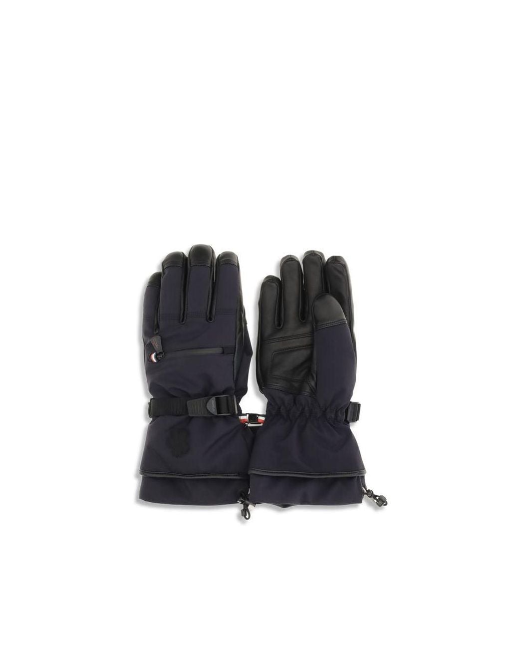 Moncler Blue Nylon Gloves for men