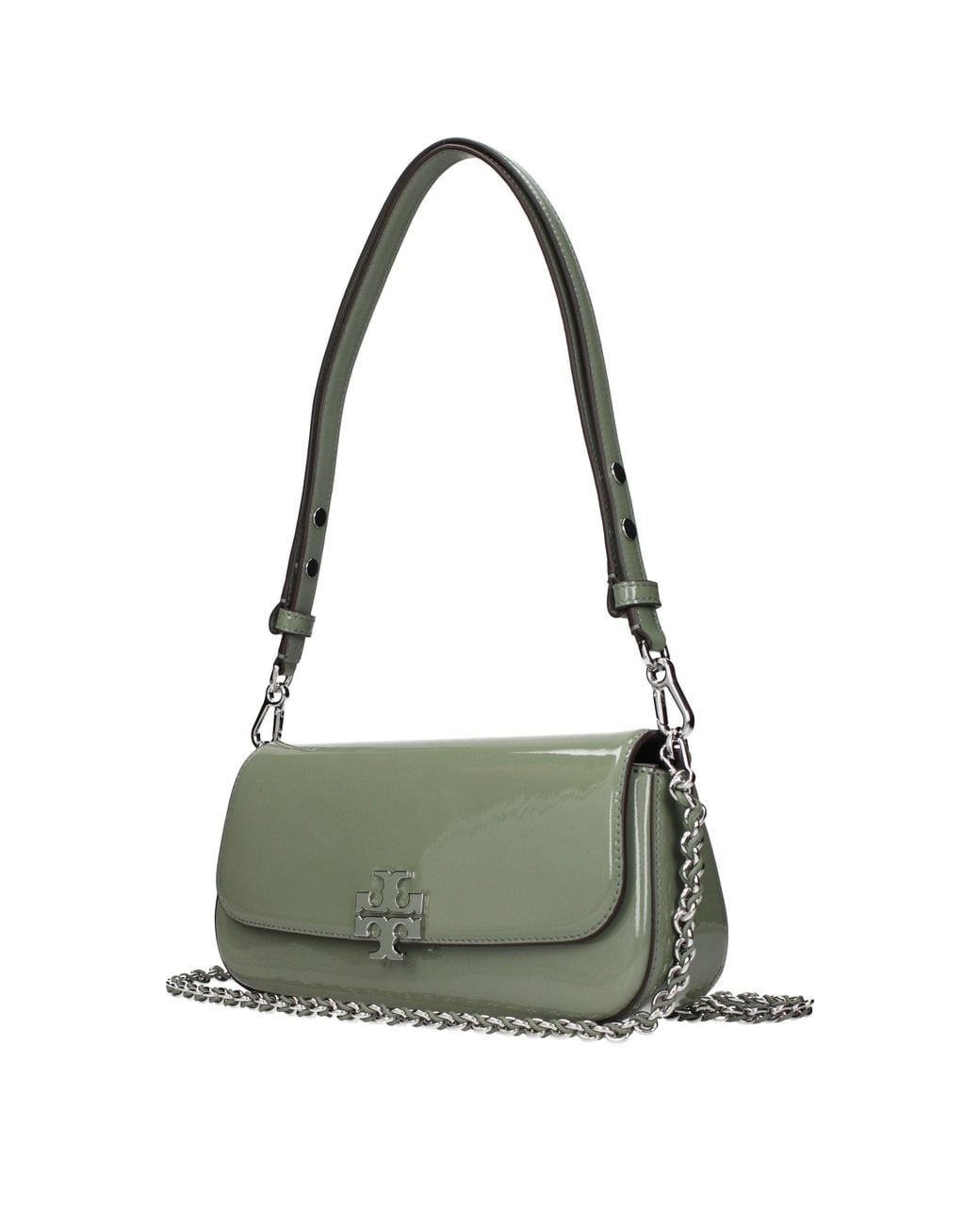 Tory Burch Green Leather Shoulder Bag