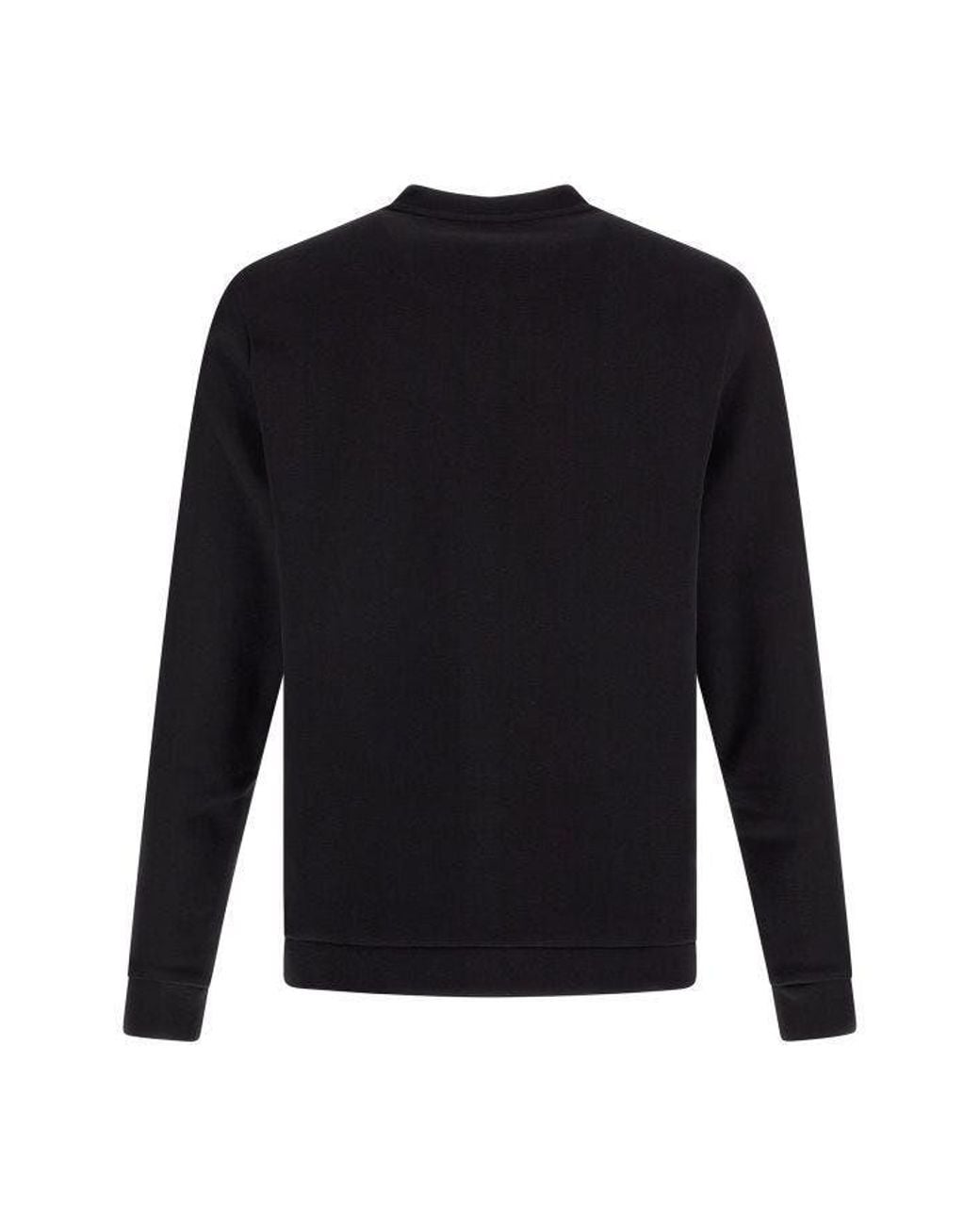 Boss Blue Black Cotton Logo Details Sweatshirt for men