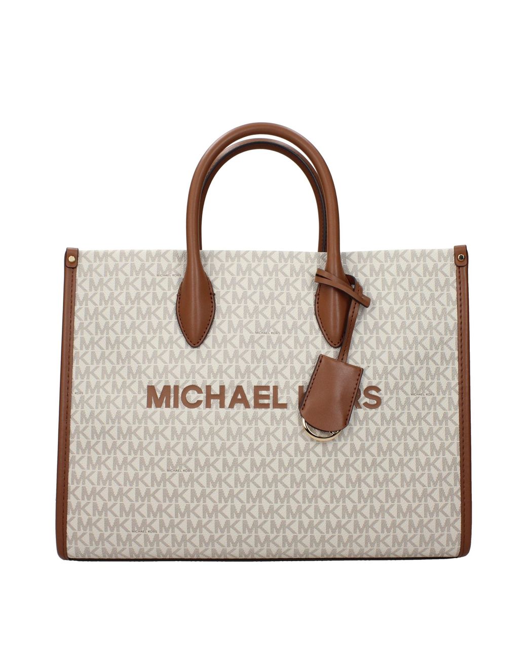 Michael Kors Brown Handbags Mirella Fabric