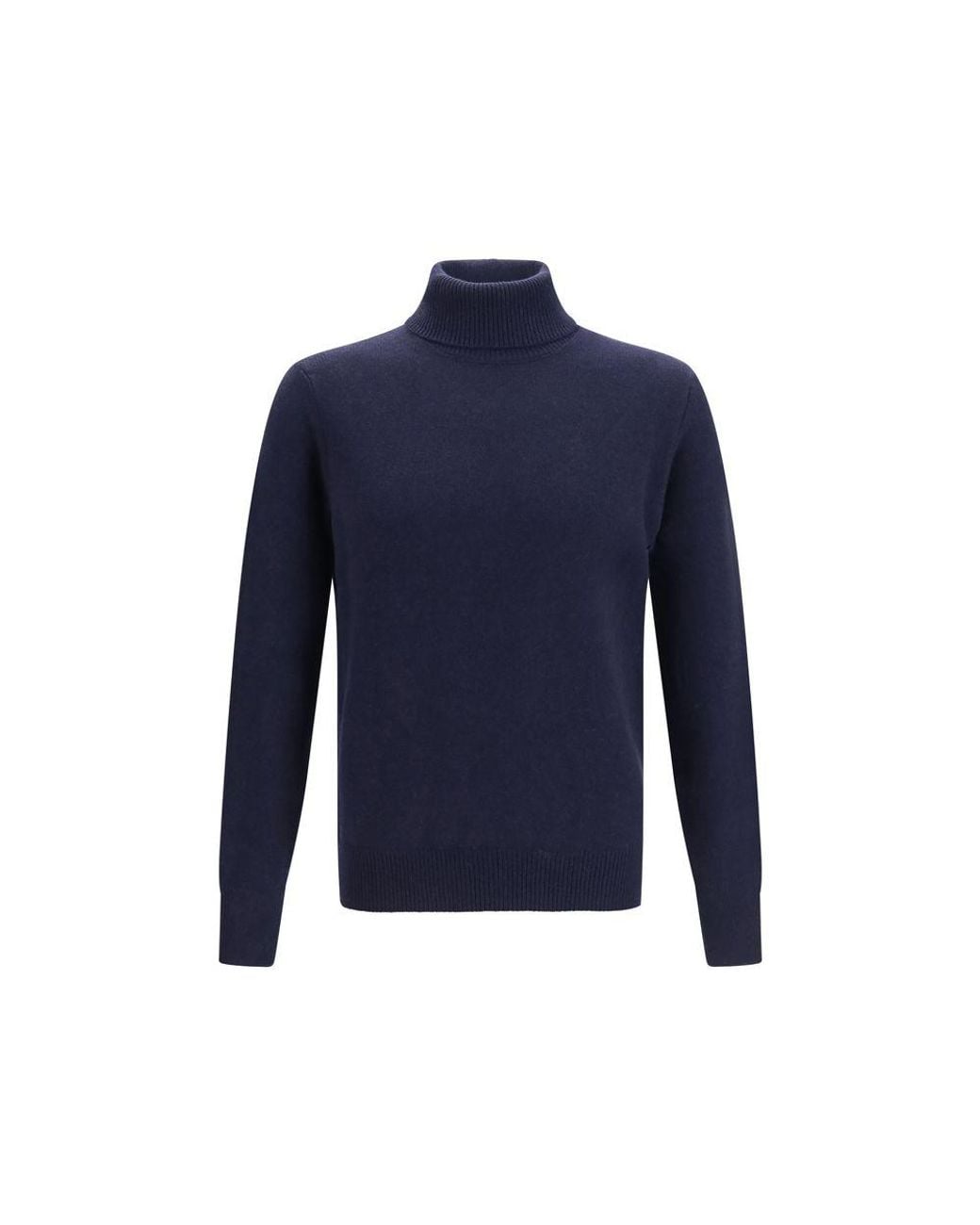 Aragona Cashmere Blue Cashmere Turtleneck for men
