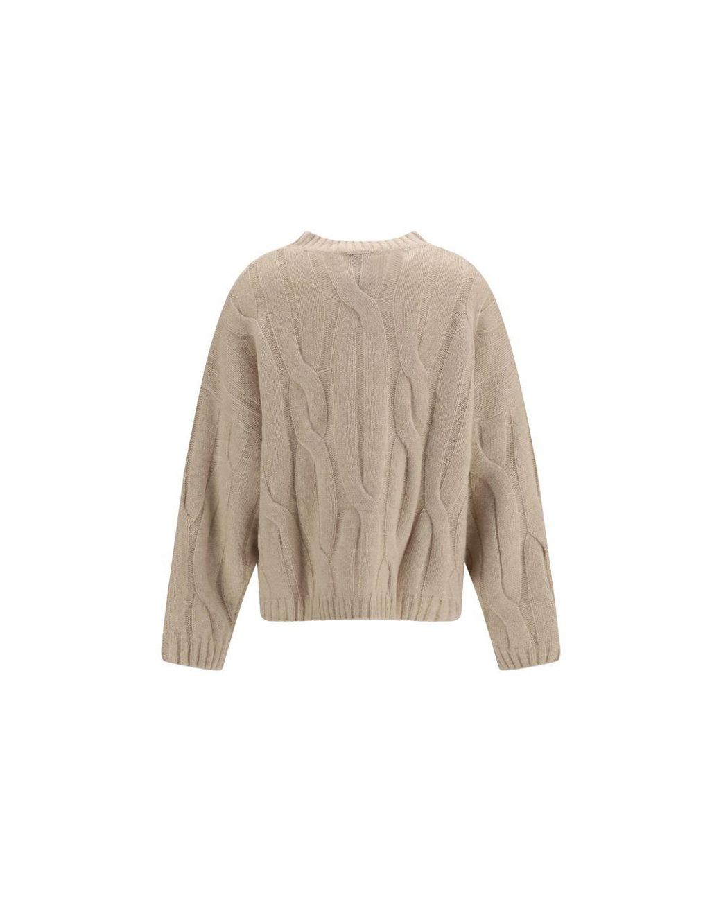 Allude Natural Beige Cashmere Sweater