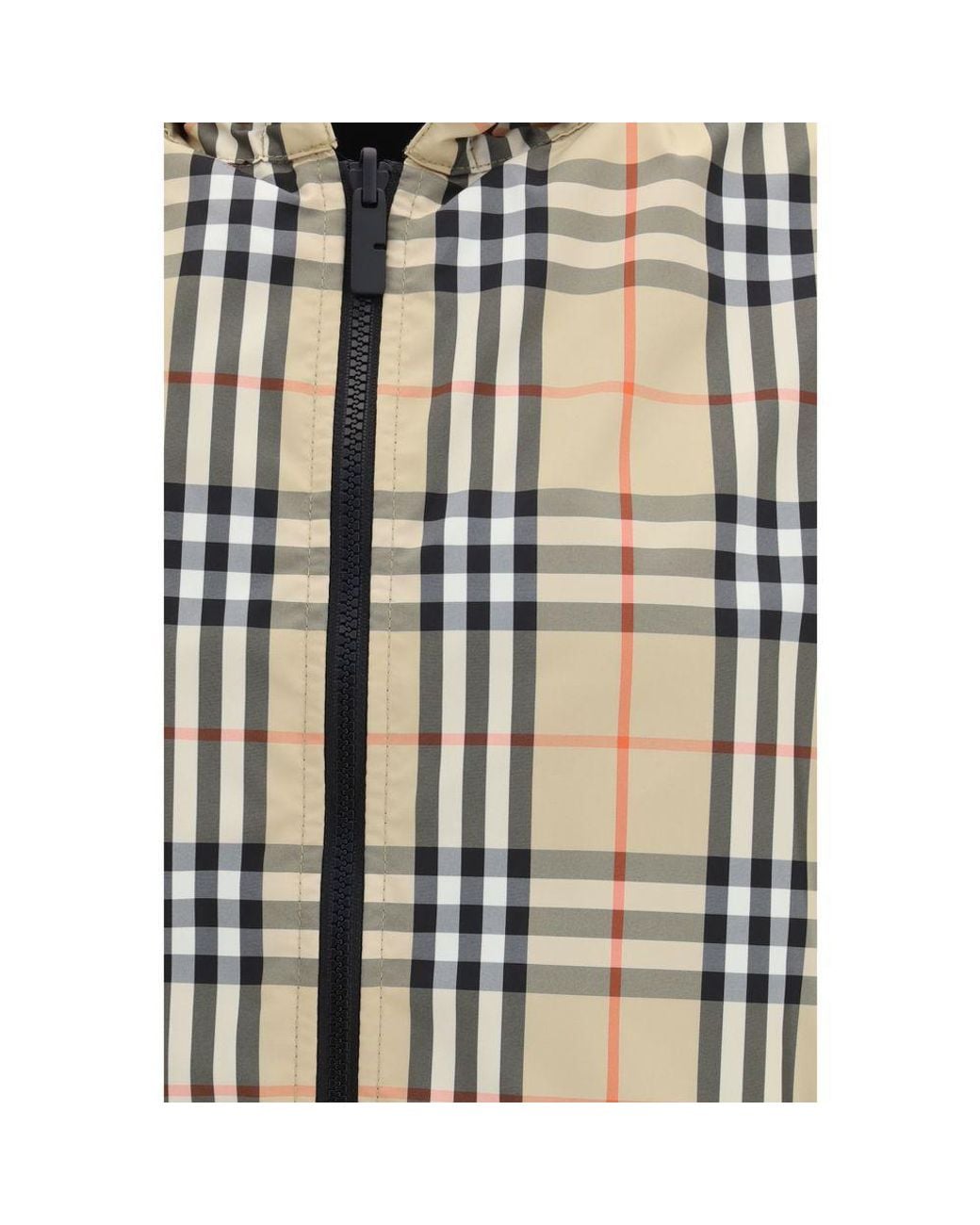 Burberry Natural Multicolor Polyester Coat for men