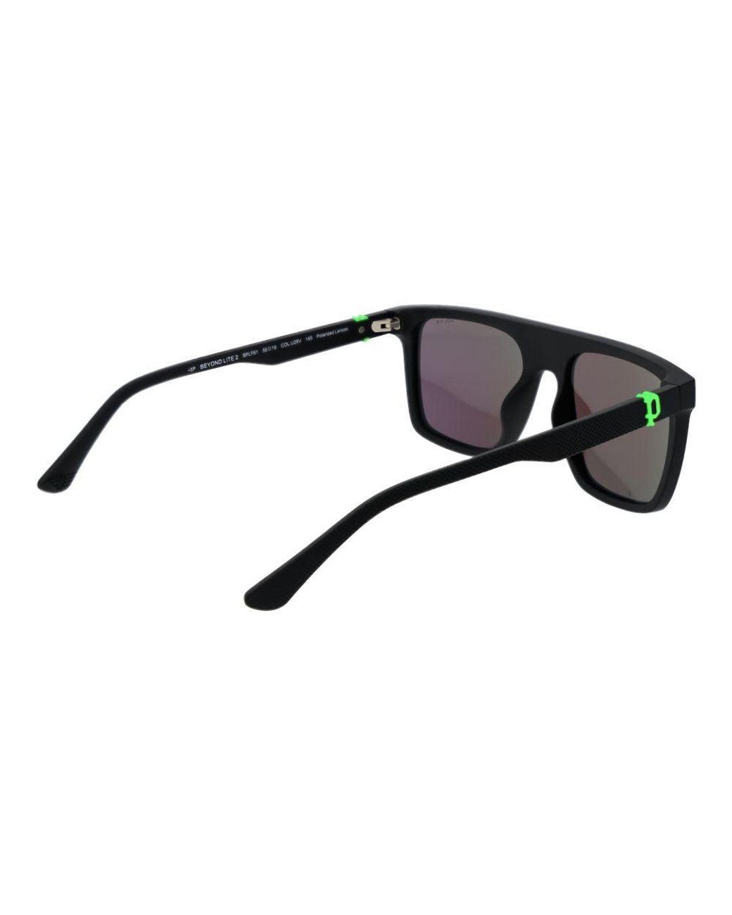 Police Blue Black Plastic Sunglasses for men