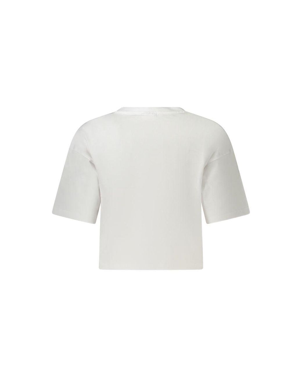 Fila White Crop Top Short Sleeves