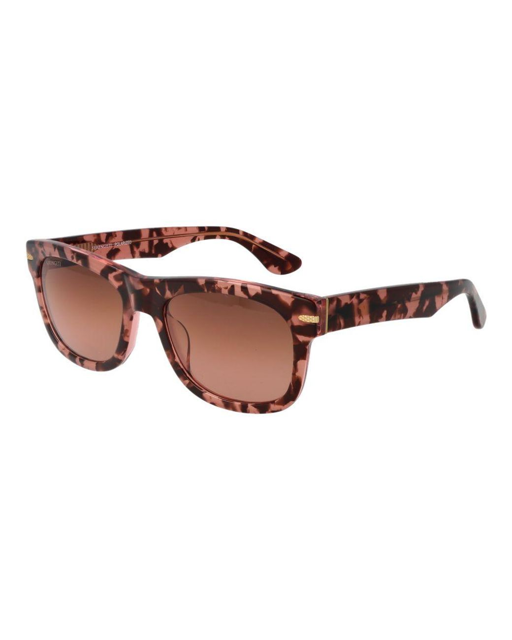 Serengeti Brown Multicolor Plastic Sunglasses