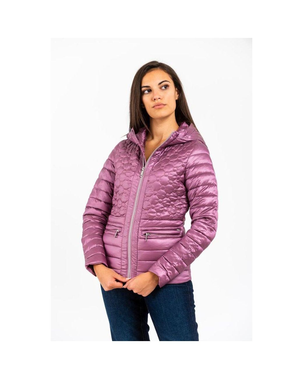 Gas Purple Pink Polyester Parka
