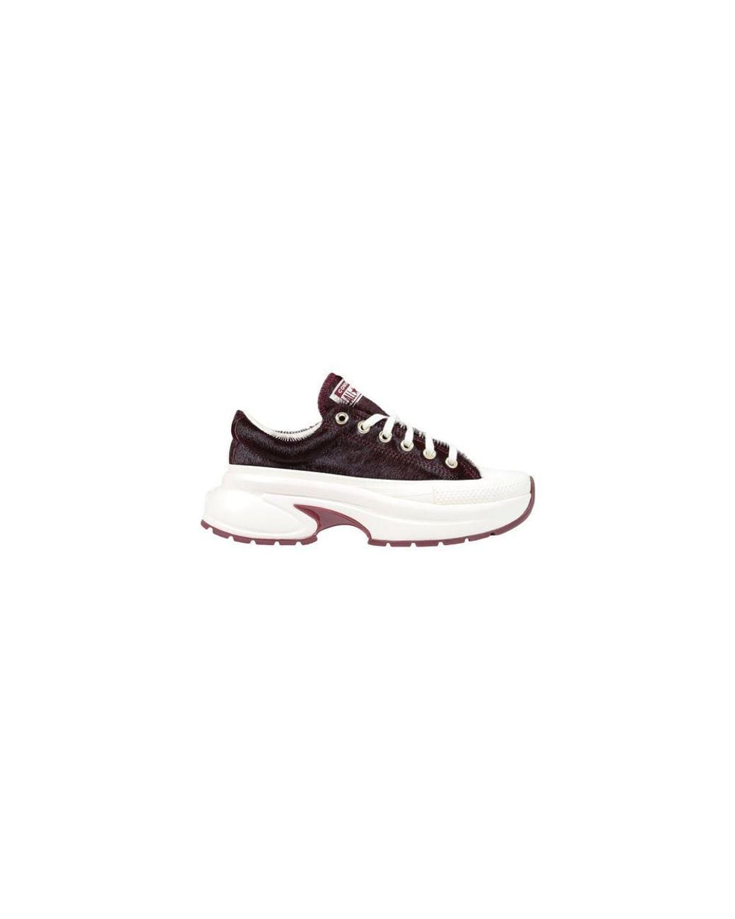 Converse White Bordeaux Leather Chunky Sneakers
