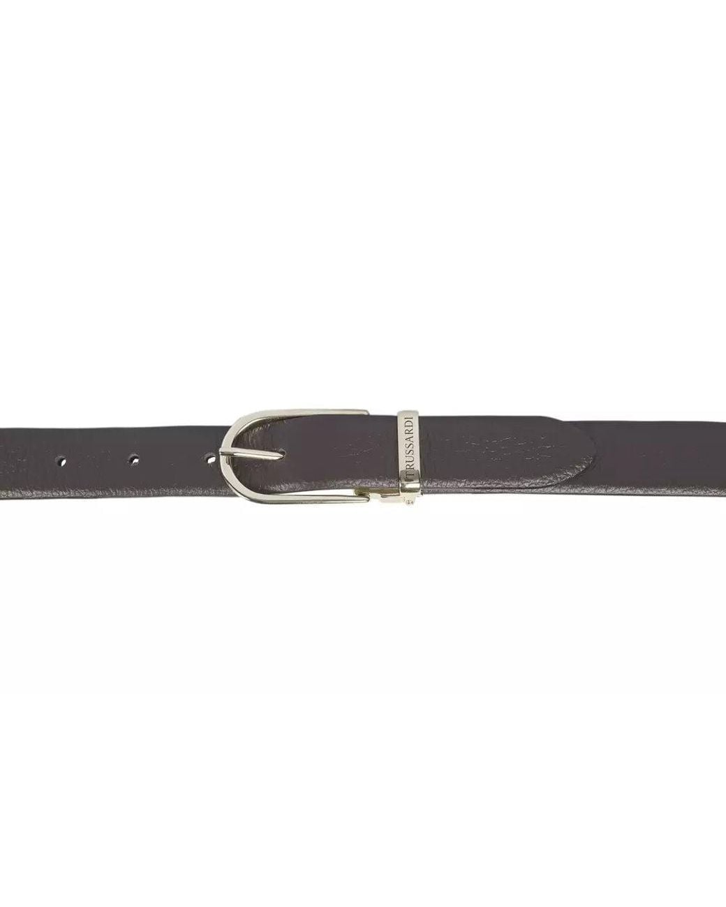 Trussardi Black Elegant Adjustable Leather Belt